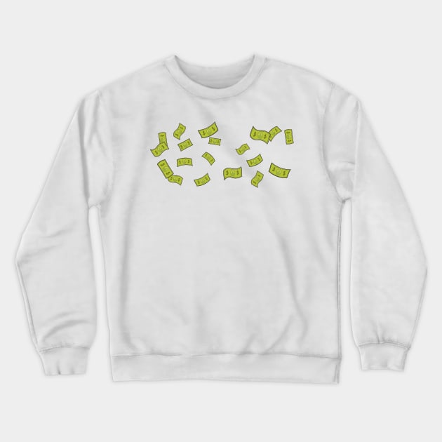 Raining Money Crewneck Sweatshirt by shabidahuh31